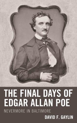 Book cover with photo of Edgar Allan Poe